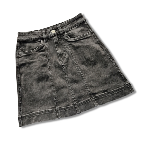 Anko 6 Black Wash Denim Mini Skirt - Picture 2 of 9
